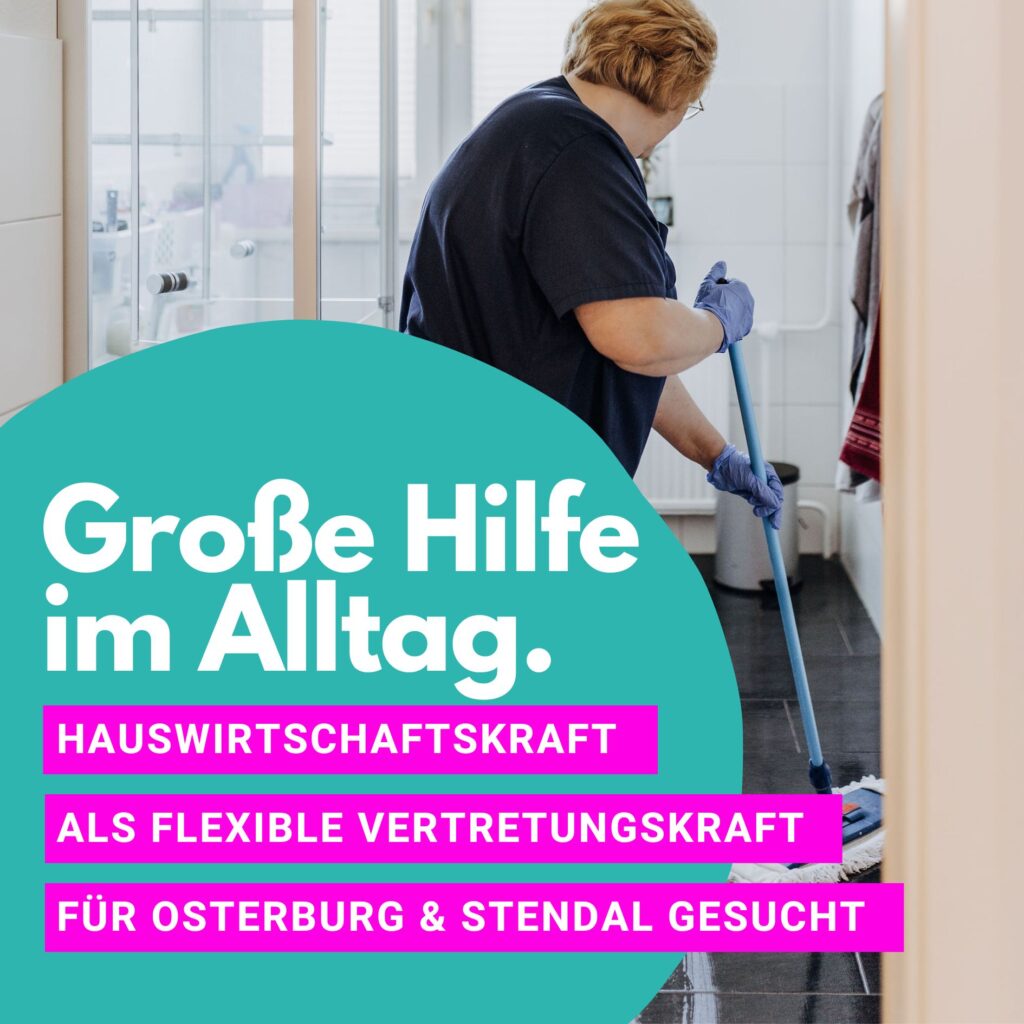 Hauswirtschaftskraft Urlaubsvertretung Stendal Osterburg