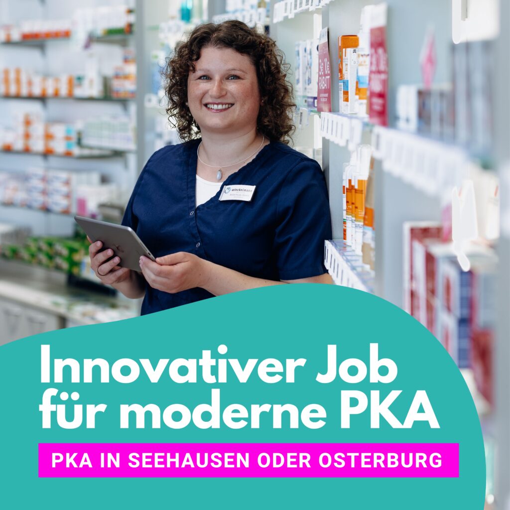 PKA der Winckelmann Apotheke bei der Warenannahme und Lagerverwaltung